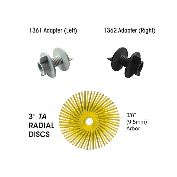 SUNBURST 3'' TA DISCS DARK GREEN 50 GRIT (A/O) 10/BX